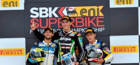Race one podium for Superstock graduates