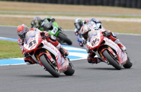 Ducati auf dem Weg zur Welt Ducati Woche