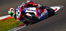Ducati rider plays his first hand well