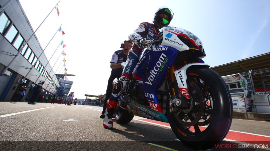 Eugene Laverty, Voltcom Crescent Suzuki, Assen FP1
