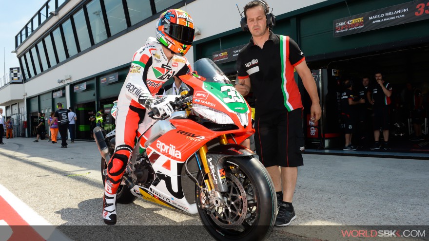 Marco Melandri, Aprilia Racing Team, Misano FP1