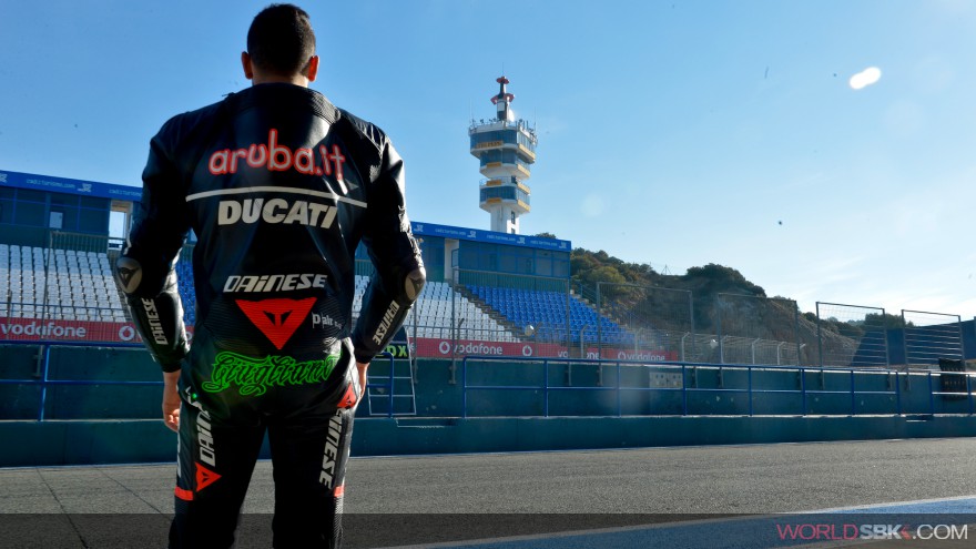 Davide Giugliano, Aruba.it Racing-Ducati Superbike Team, Jerez Test