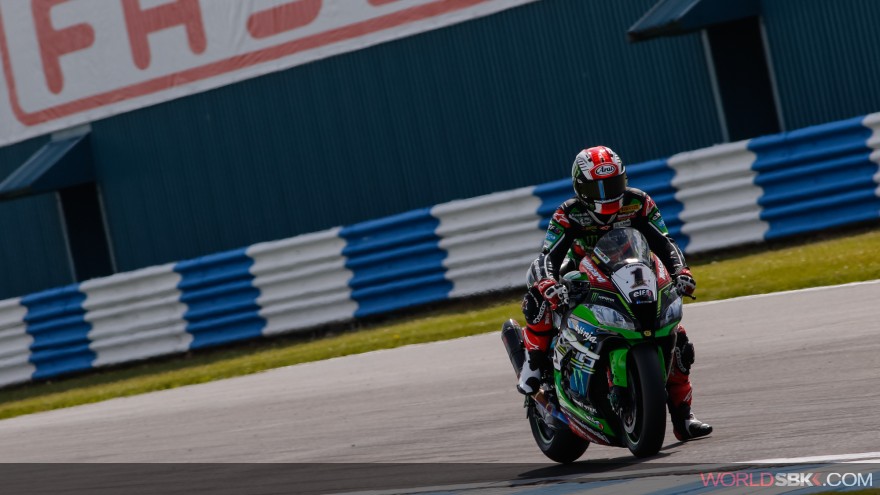 Jonathan Rea, Kawasaki Racing Team, Donington FP1