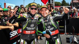 Jonathan Rea, Leon Haslam, Kawasaki Racing Team WorldSBK, Misano RACE 2