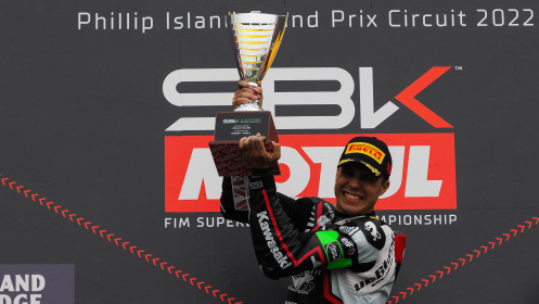 Yari Montella, Kawasaki Puccetti Racing, Phillip Island RACE 1