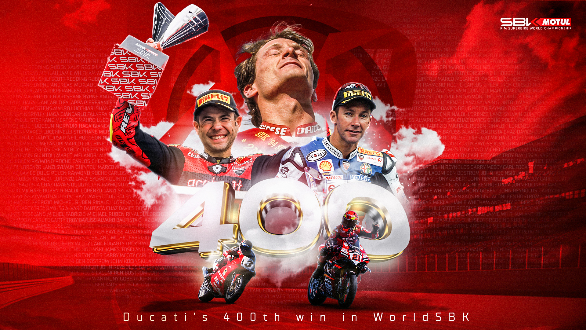 Ducati Hits an Unprecedented WSBK Milestone: 1000 Podium Finishes