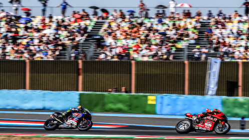 Michael Ruben Rinaldi, Aruba.it Racing - Ducati, Toprak Razgatlioglu, Pata Yamaha Prometeon WorldSBK, Magny-Cours RACE 1