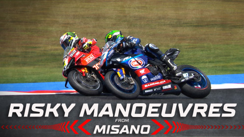 Risky manoeuvres from Misano