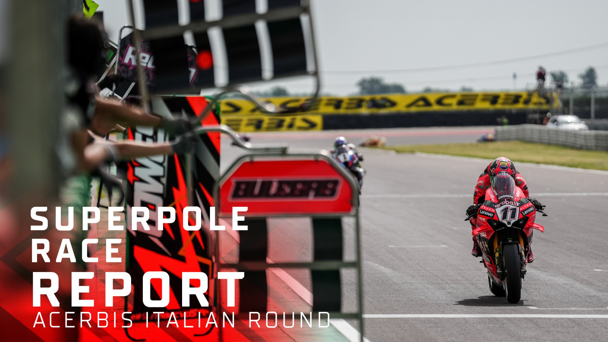 Bulega holds off title rival Razgatlioglu again at home at Cremona for P1 in Superpole Race